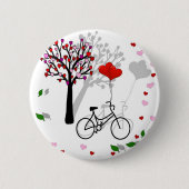 Liefde design ronde button 5,7 cm (Voorkant)