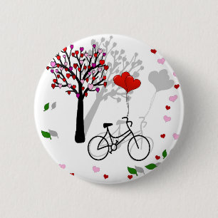 Liefde design ronde button 5,7 cm