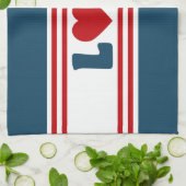 Liefde design theedoek (Gevouwen)