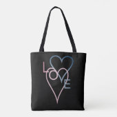 Liefde design tote bag (Achterkant)