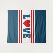 Liefde design wandkleed (Voorkant (horizontaal))