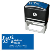 Liefde design  zelfinktende stempel (In situ)