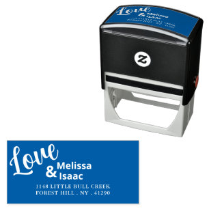 Liefde design zelfinktende stempel