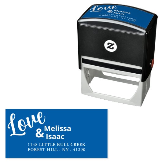 Liefde design zelfinktende stempel (In situ)