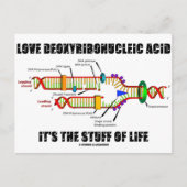 Liefde desoxyribonucleïnezuur Het is het leven. Briefkaart (Voorkant)
