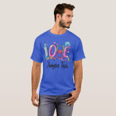 Liefde Dialyse Technicus Verpleegster T-shirt (Voorkant volledig)