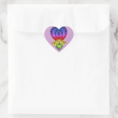 Liefde & diamanten_ hart sticker (Tas)