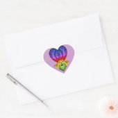 Liefde & diamanten_ hart sticker (Envelop)