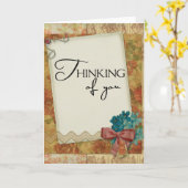  liefde die aan je denkt Kaart (Gele Bloem)