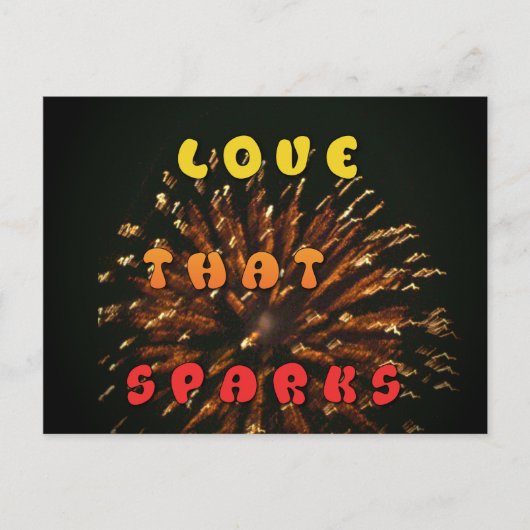 Liefde die Abstracte Art Design Print aanwakkert Briefkaart (Voorkant)