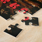 Liefde die Abstracte Art Design Print aanwakkert Legpuzzel (Zijkant)