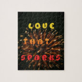 Liefde die Abstracte Art Design Print aanwakkert Legpuzzel (Verticaal)