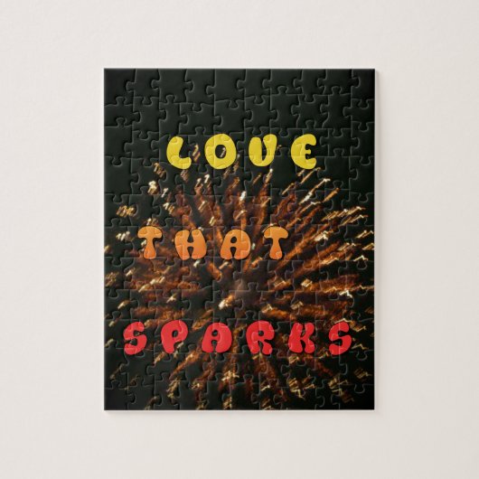 Liefde die Abstracte Art Design Print aanwakkert Legpuzzel (Verticaal)