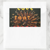 Liefde die Abstracte Art Design Print aanwakkert Rechthoekige Sticker (Tas)