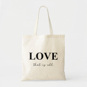 Liefde die allemaal minimalistisch is tote bag