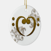 Liefde die Bass - alles om de Bass Keramisch Ornament (Rechts)