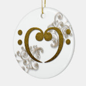 Liefde die Bass - alles om de Bass Keramisch Ornament (Links)