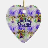 Liefde die je Gepersonaliseerd meisjesnaam Keramisch Ornament (Rechts)