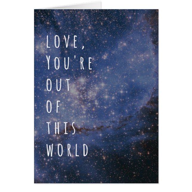 Liefde die je uit deze World Space Nebula hebt (Voorkant)