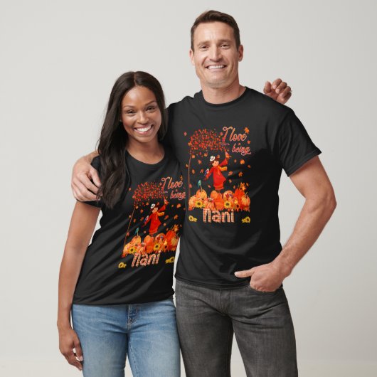 Liefde die najaarse herfst van de Thanksgiving van T-shirt (Unisex)