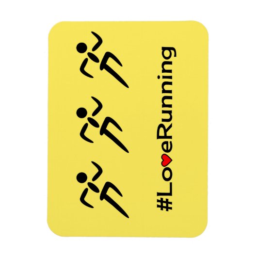 Liefde die slogan sporten magneet (Verticaal)