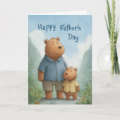 Liefde die sterker wordt Vaderdag Kaart (Voorkant)