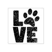 Liefde Dierenpootje Rubberstempel (Afrduk)