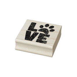 Liefde Dierenpootje Rubberstempel