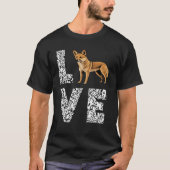 Liefde Dingo Leopard Dingo Australische wilde hond T-shirt (Voorkant)
