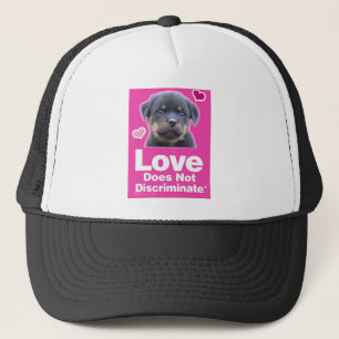 Liefde discrimineert niet - Black Trucker Hat Pet