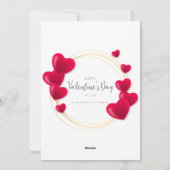 liefde doe-het-zelf feestdagenkaart (Achterkant)