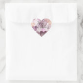 Liefde doet ertoe Waterverf harten Hart Sticker (Tas)