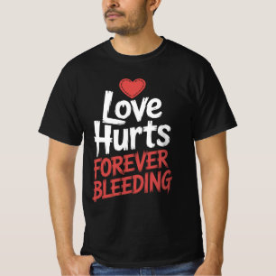 Liefde doet pijn Gothic Horror Halloween T-shirt