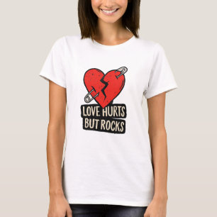 Liefde Doet Pijn Maar Rocks – Gebroken Hart Rock‑S T-shirt