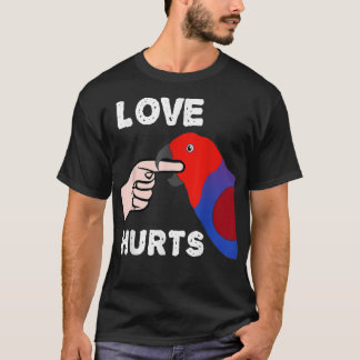 liefde doet vrouw eclectus parrot t-shirt