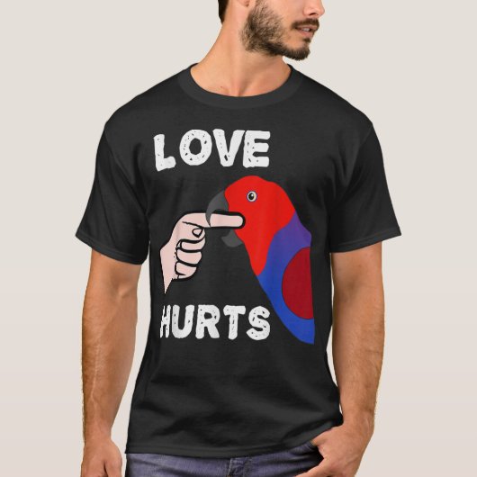 liefde doet vrouw eclectus parrot t-shirt (Voorkant)