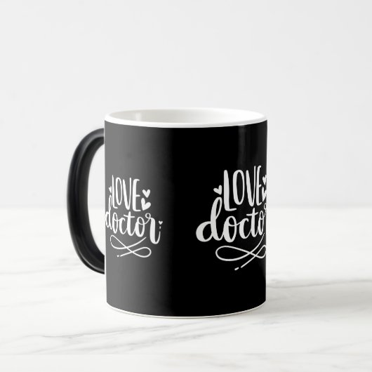 Liefde dokter magische mok (Voorkant links)