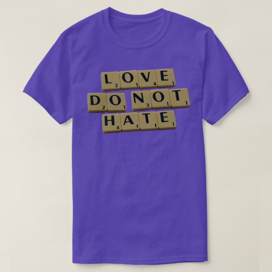 Liefde Dont Hate T-shirt (Design voorkant)