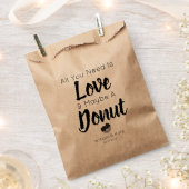 Liefde Donut Treat Bruiloft Favor Bag Bedankzakje (Geknipt)