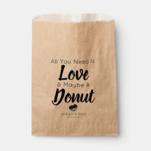 Liefde Donut Treat Bruiloft Favor Bag