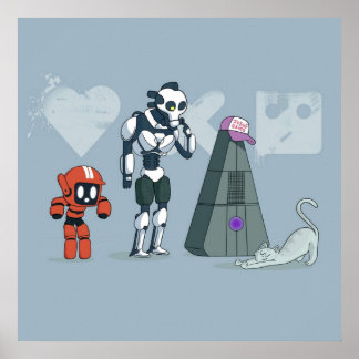 Liefde dood en robots drie robots poster