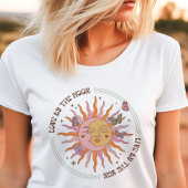 Liefde door de maan Retro Boho Sun Tri-Blend Shirt