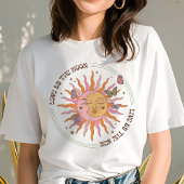 Liefde door de maan Retro Boho Sun Tri-Blend Shirt