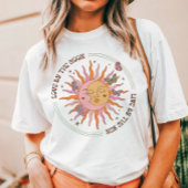 Liefde door de Maan Retro Boho Zon Tri-Blend Shirt