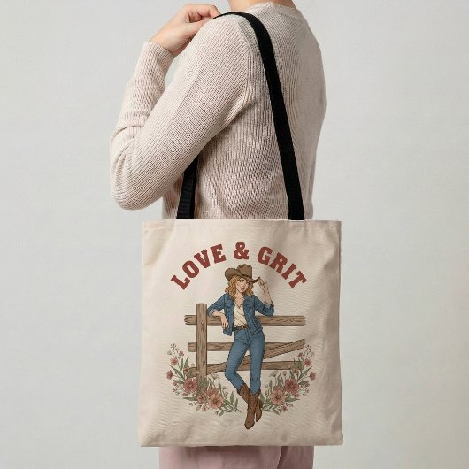 Liefde & Doorzettingsvermogen Westerse Tote Tas Co