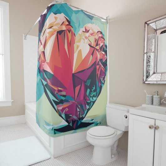 Liefde Douchegordijn (In situ)