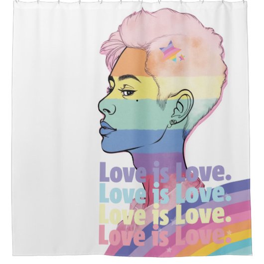 Liefde Douchegordijn (Voorkant)