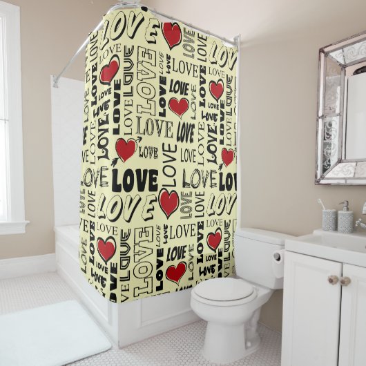 Liefde Douchegordijn (In situ)