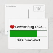 Liefde downloaden briefkaart (Voorkant / Achterkant)