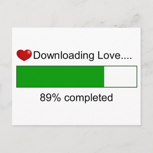 Liefde downloaden briefkaart (Voorkant)